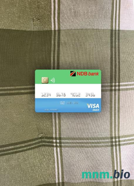 Sierra Leone National Development bank visa obciążyć card wygląd fotograficzny skan PSD + zdjęcie